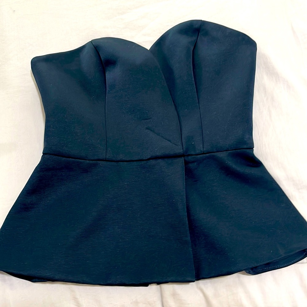 Finders keepers beautiful navy bustier top.  Never worn.  Size XS